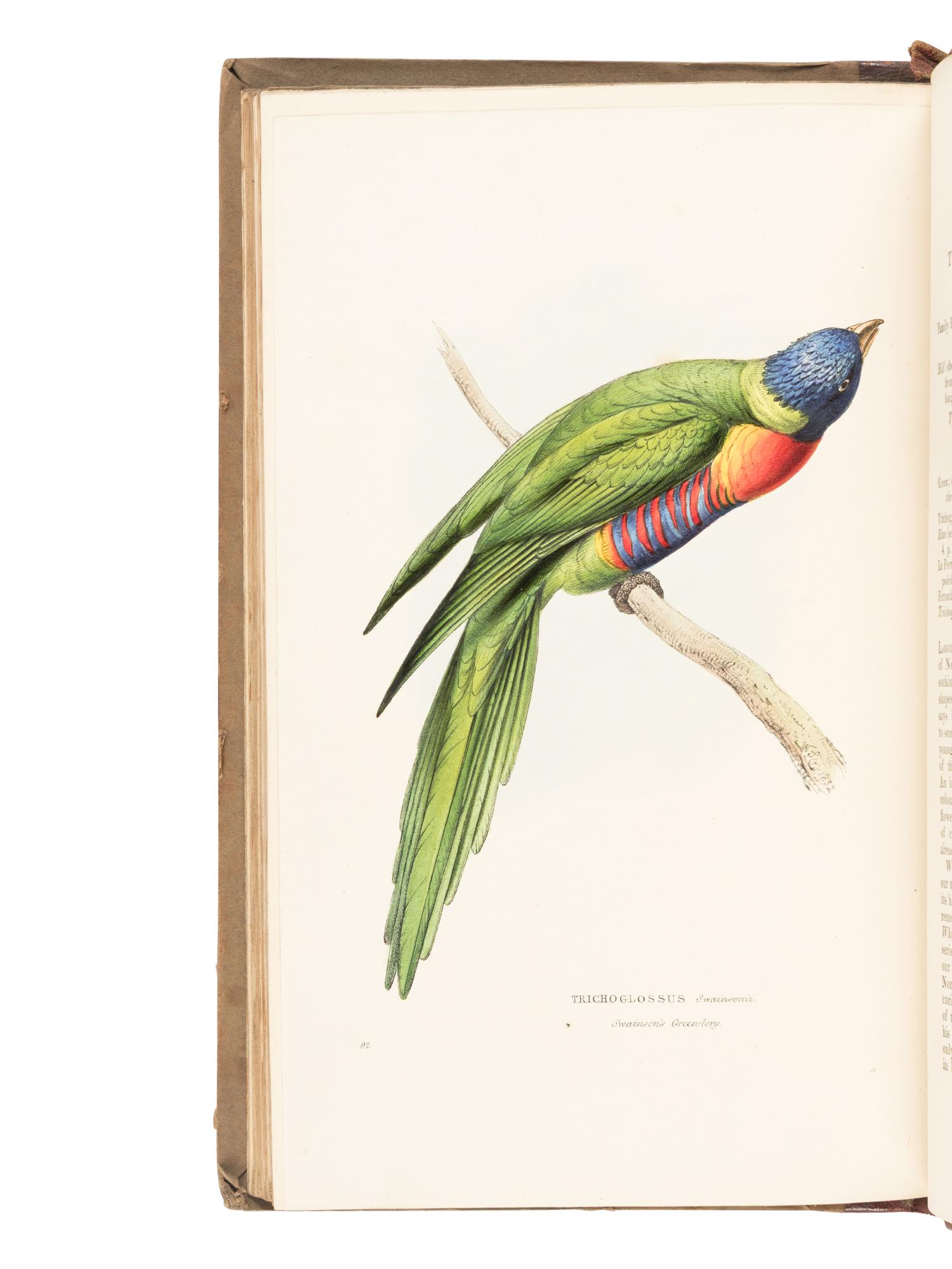 [NATURAL HISTORY]. SWAINSON, William John (1789-1855). Zoological Illustrations, or Original Figures and Descriptions of New, Rare, and Interesting Animals... London: Baldwin, Cradock, and Joy, 1820-1833.