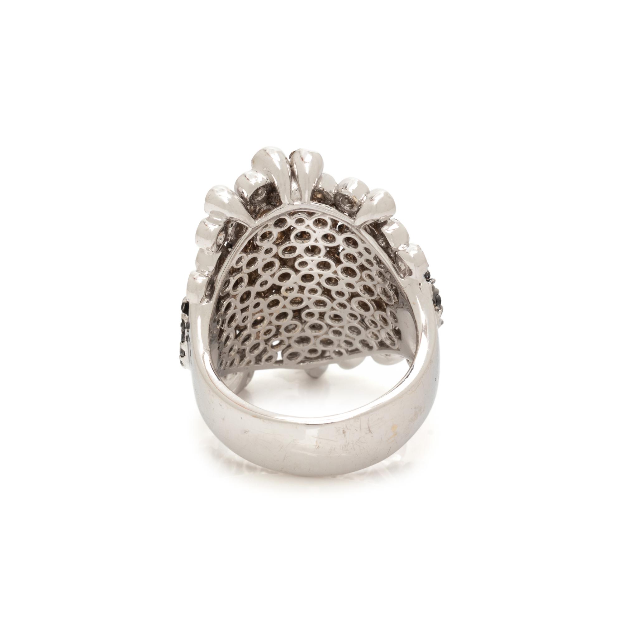 DIAMOND AND BLACK DIAMOND RING