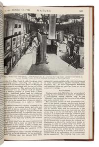 [ENIAC]. HARTREE, Douglas R. (1897-1958). “The ENIAC, an Electronic Calculating Machine.” In: Nature , Vol. 157, No. 3990, p. 527. London: Macmillan and Co., April 20, 1946. – HARTREE. “The ENIAC, An Electronic Computing Machine.” In: Nature , Vol. 158, No. 4015, pp. 500-506. London: Macmillan and Co., October 12, 1946.