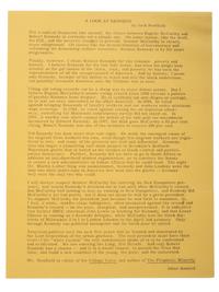[KENNEDY, Robert F. (1925-1968)]. Promotional packet for Robert F. Kennedy's presidential campaign, incl. letter with reference to Martin Luther King, Jr., issued one week before Kennedy's assassination. Postmarked 31 May 1968.