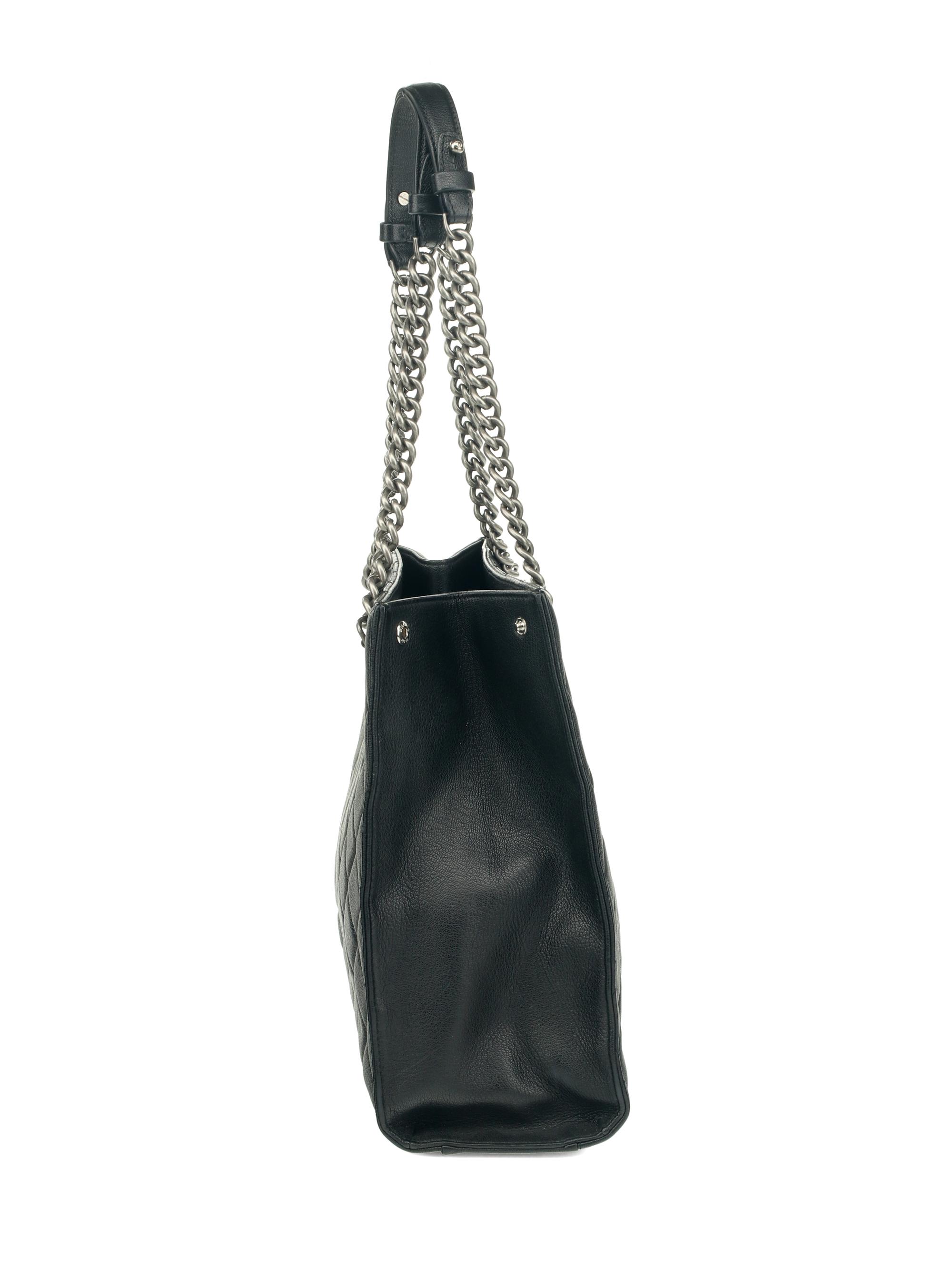 Chanel Quilted Leather Boy Shopper Tote