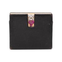 RETRO, YELLOW GOLD, RUBY AND DIAMOND COMPACT
