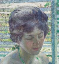 Richard Edward Miller, (American, 1875-1943), The Necklace (La Femme au Collier), c. 1913