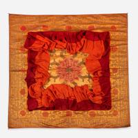A Sino-Tibetan silk canopy