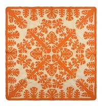 A Hawaiian Appliqued Quilt