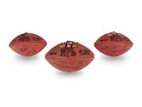 A Group of Three Chicago Bears Hall of Fame Signed Autograph Wilson Official Game Footballs Including Gale Sayers (Beckett Authentication Services BAS Certified),