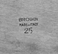 A Broggi Silver-Plate Tableside Flambé Station