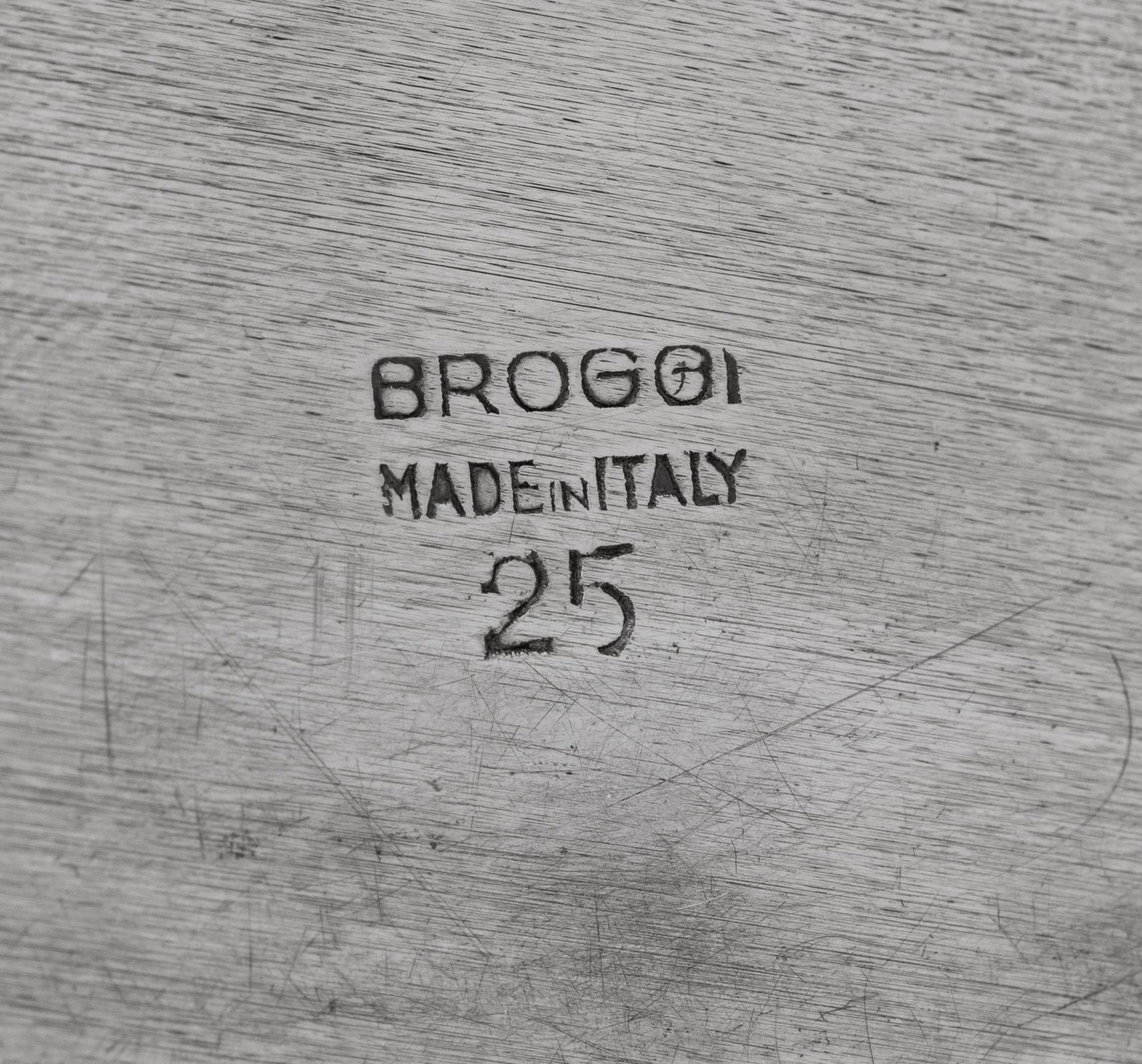 A Broggi Silver-Plate Tableside Flambé Station