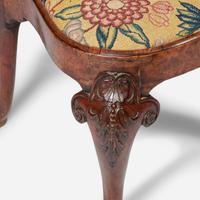 A George I carved and veneered burl walnut side chair circa 1720