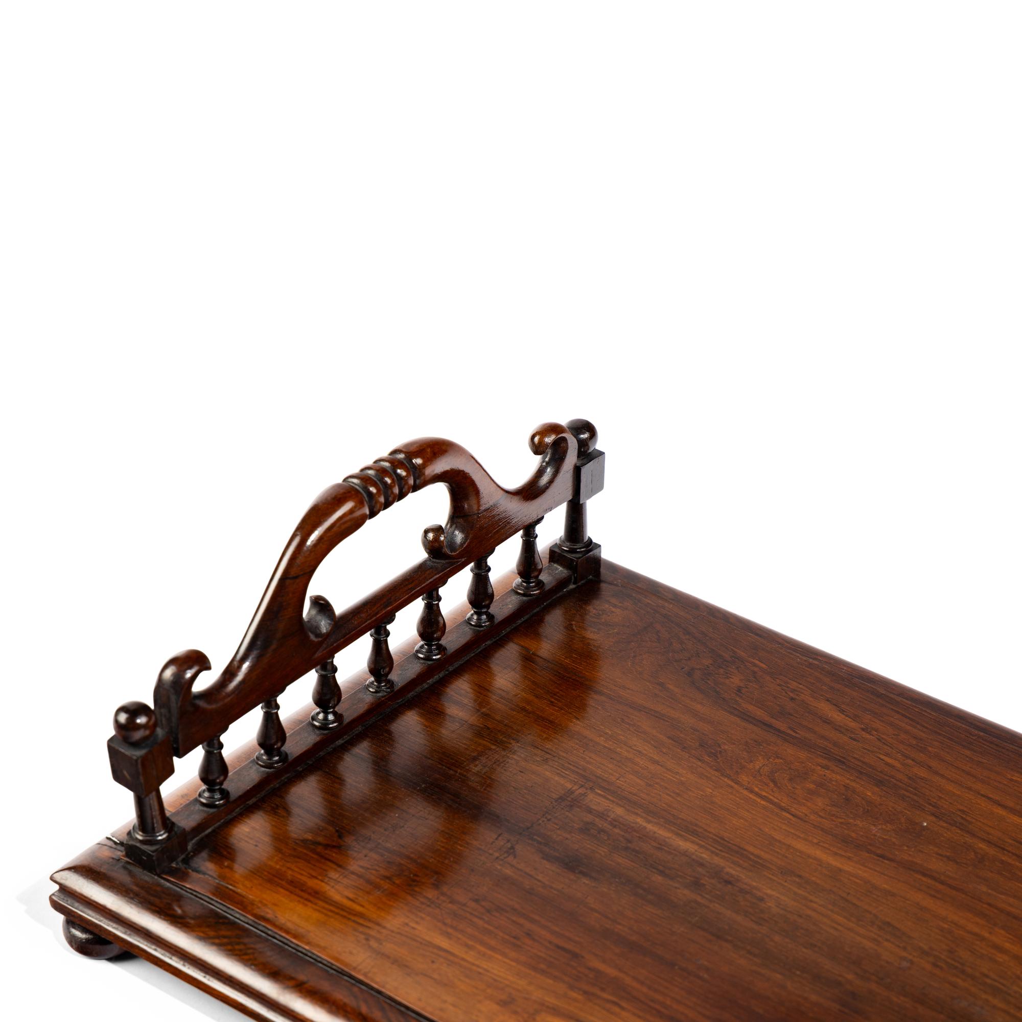 A William IV Rosewood Book Rack
