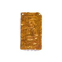A Byzantine Gold Plaque with Christ Pantocrator
