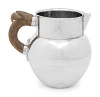 A Mexican Silver Water Pitcher