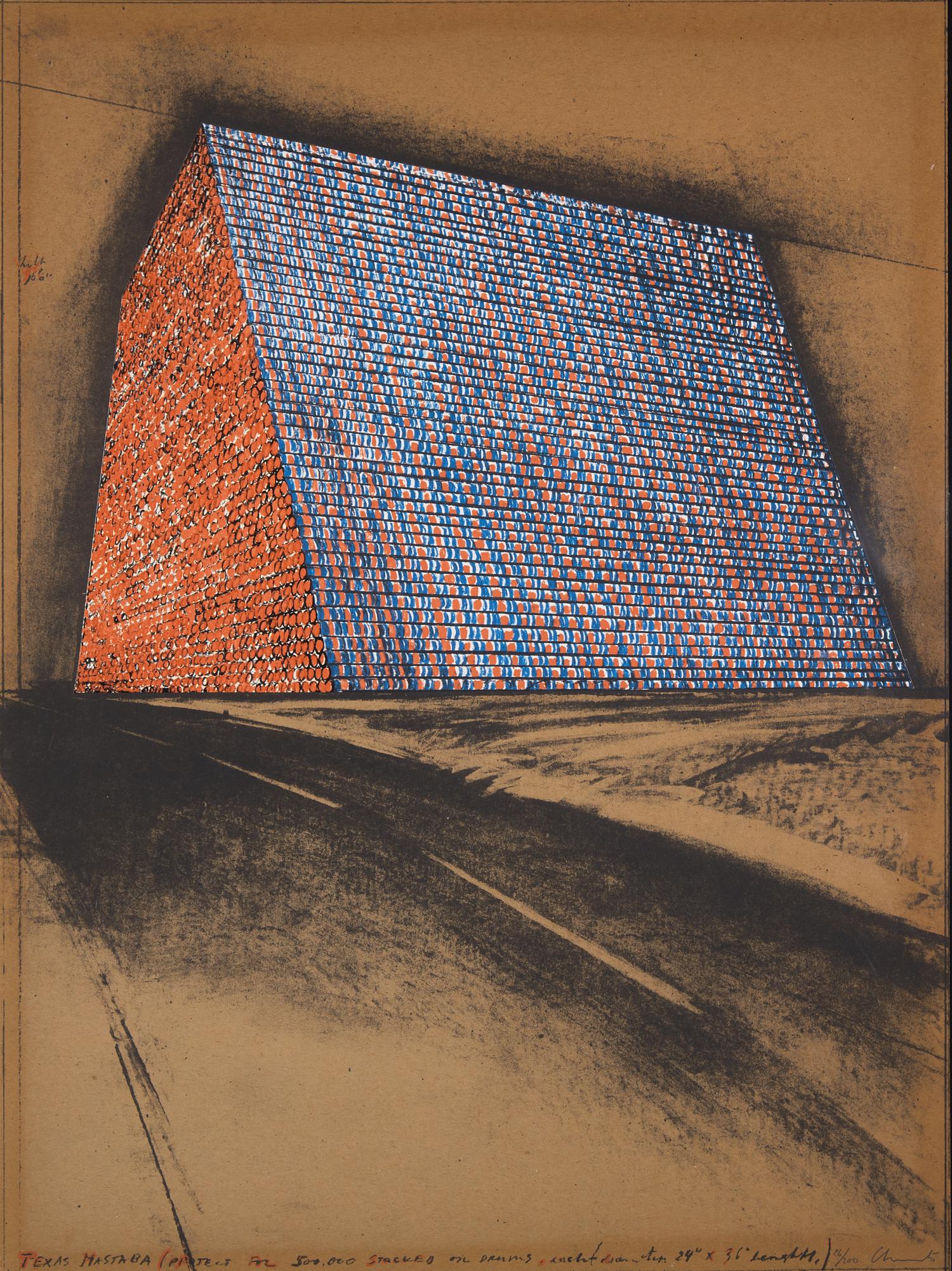 Wrapped Oil Barrels, Texas, 1976