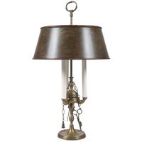 A French Brass Three-Light Bouillotte Lamp