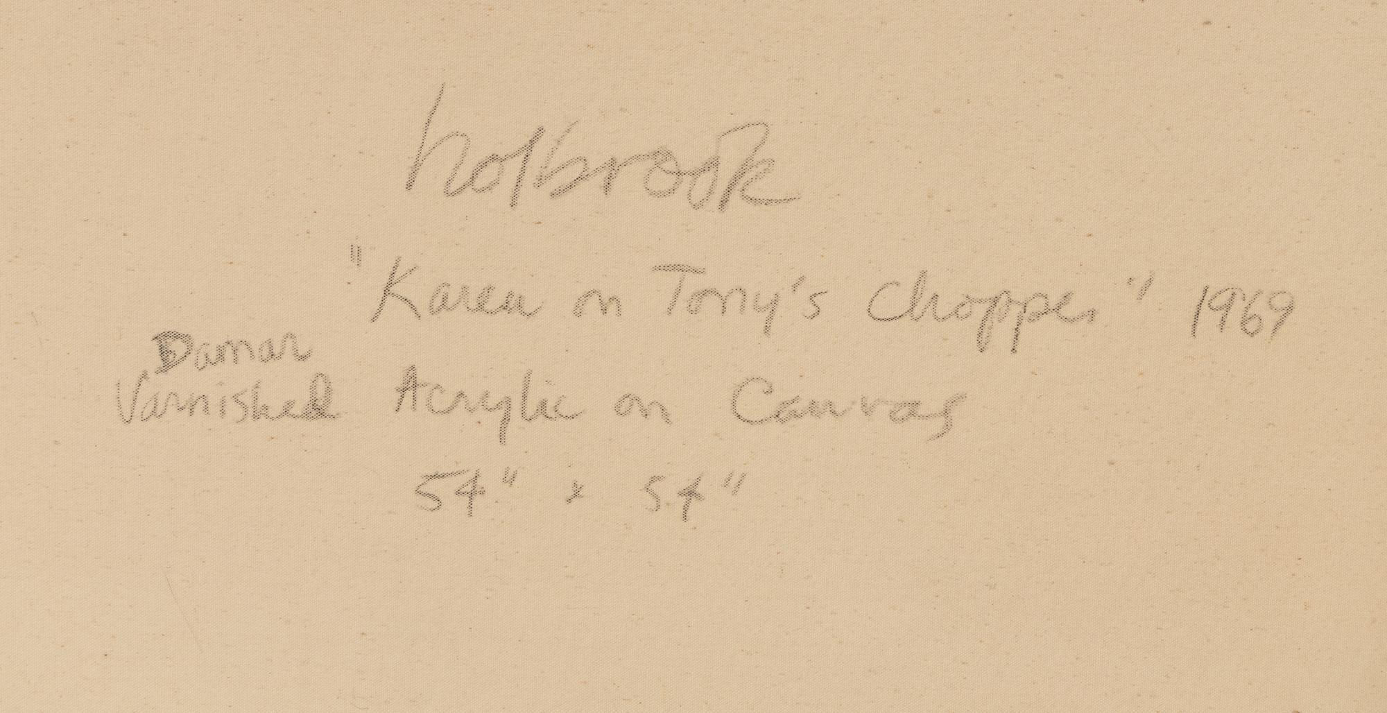 Karen on Tony's Chopper, 1969