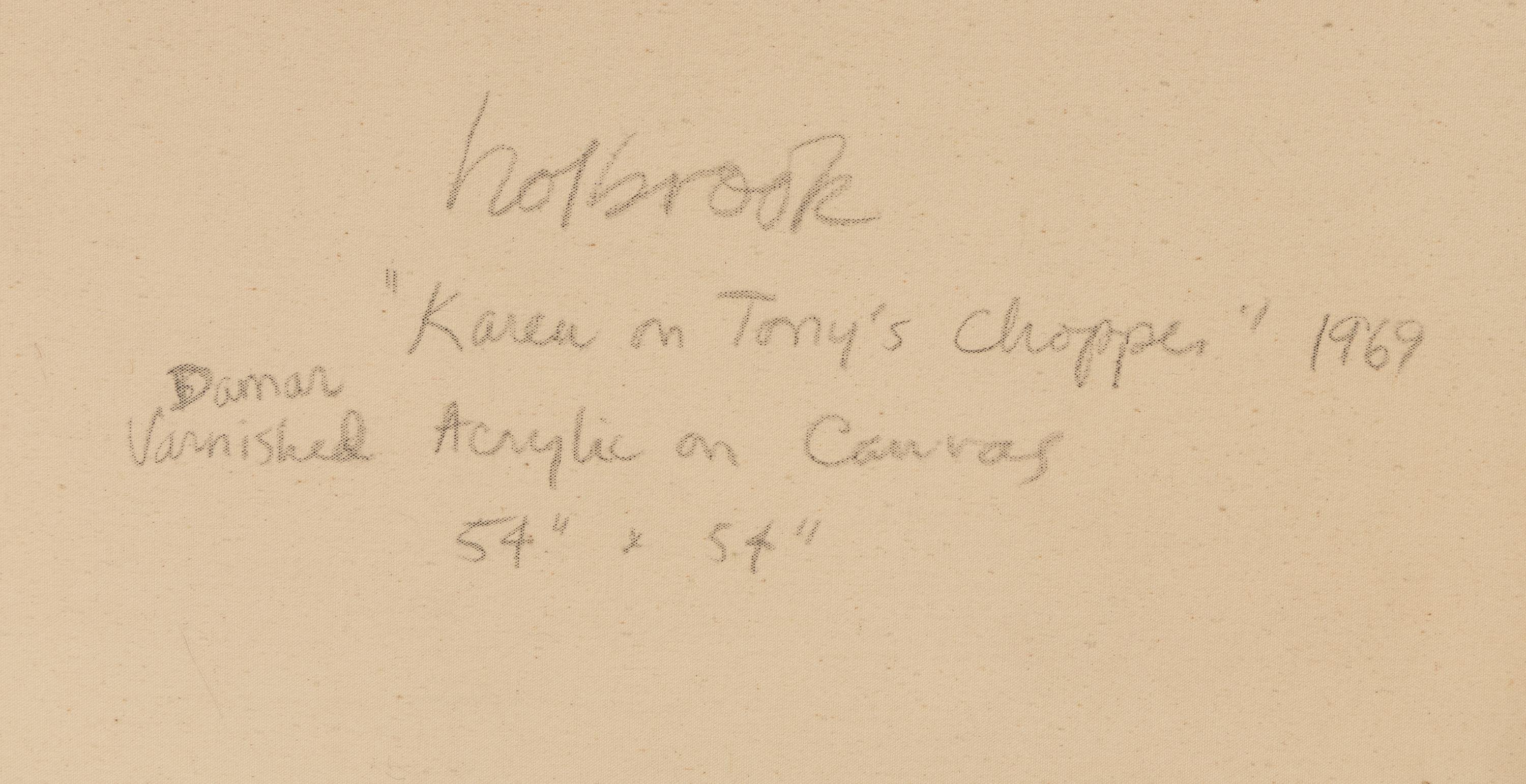 Karen on Tony's Chopper, 1969