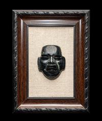 An Olmec Serpentine Maskette