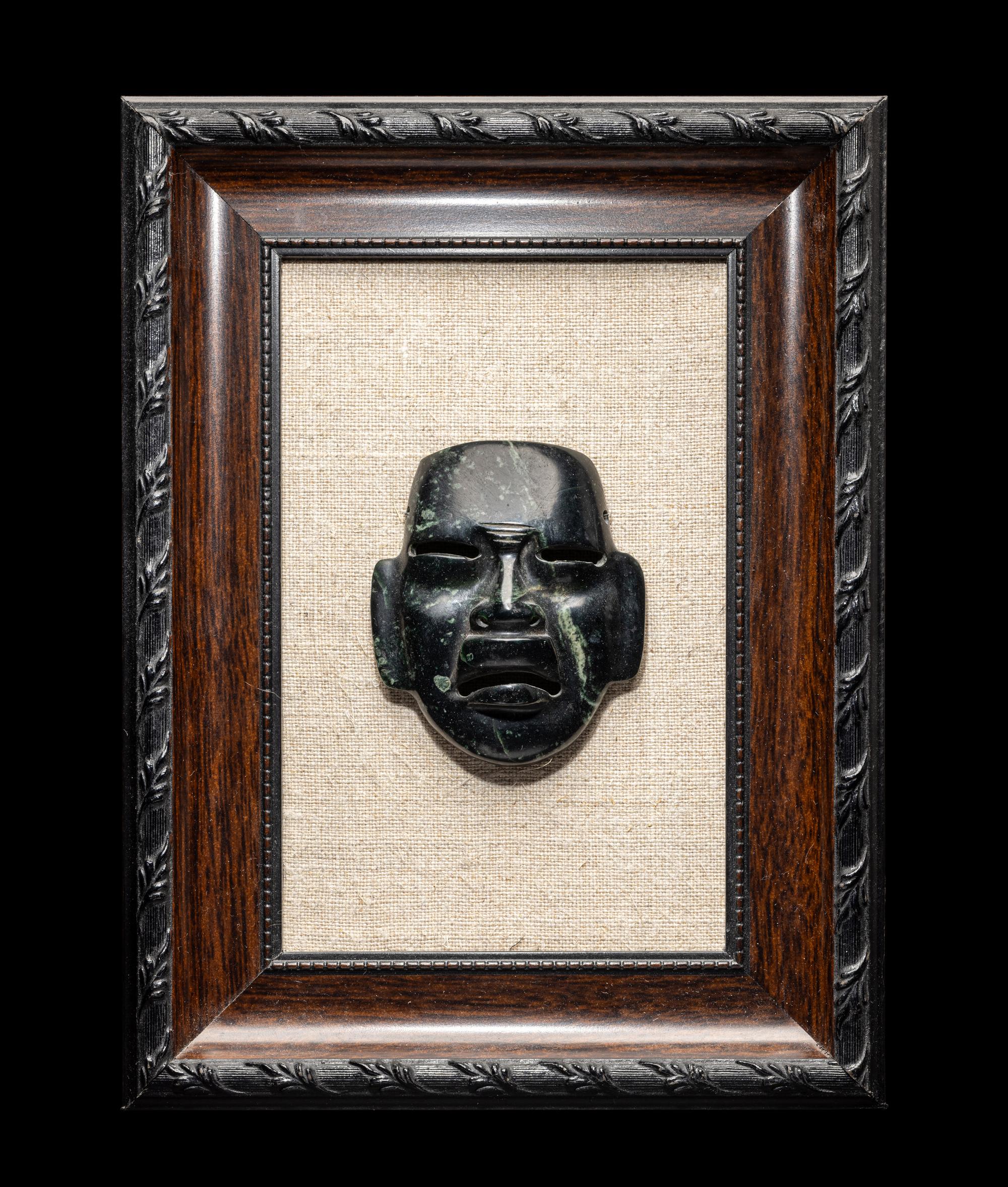 An Olmec Serpentine Maskette