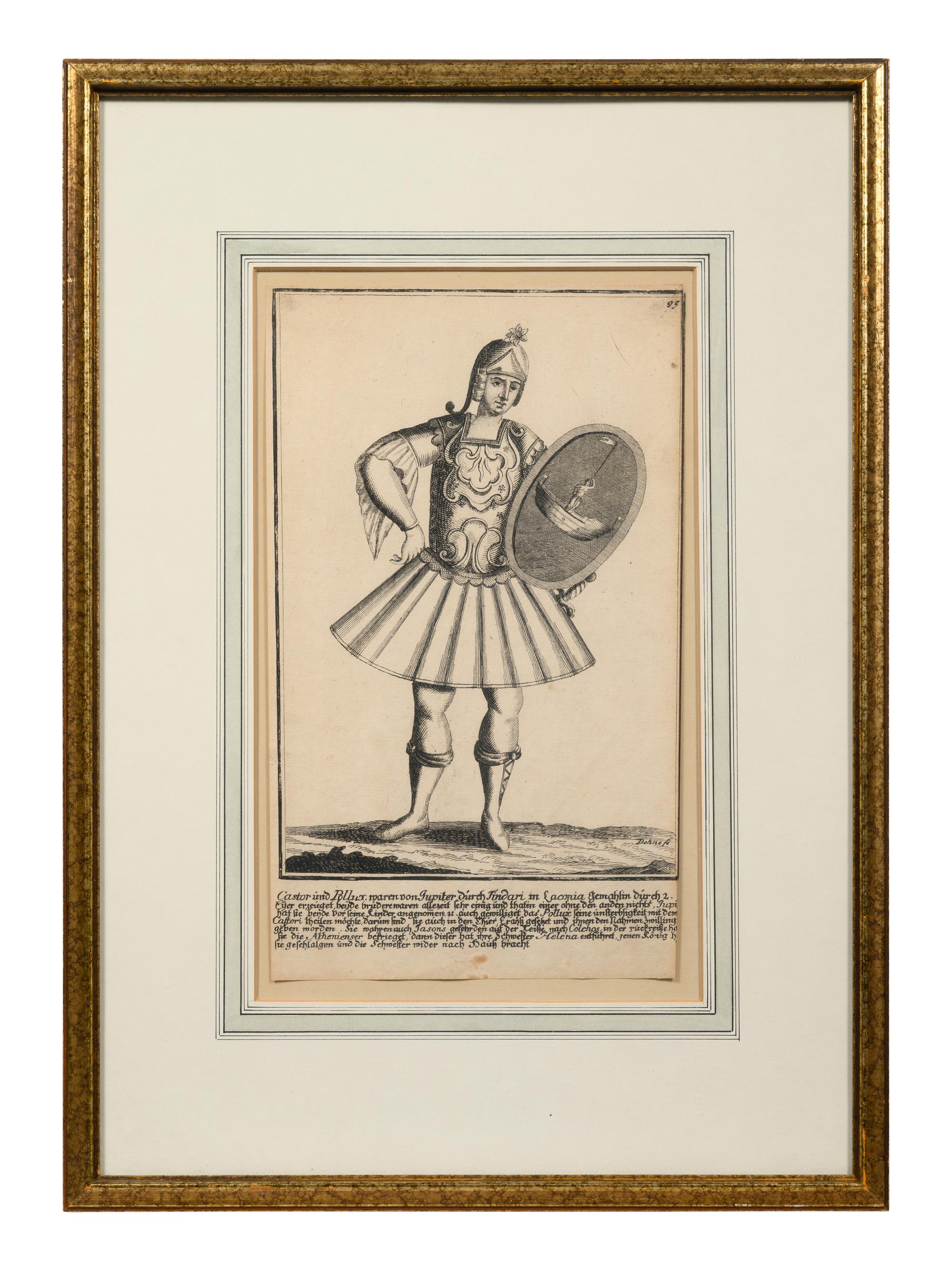 A Set of Eight Continental Costume Engravings by Johann Christoph Dehne (fl. 18th Century)