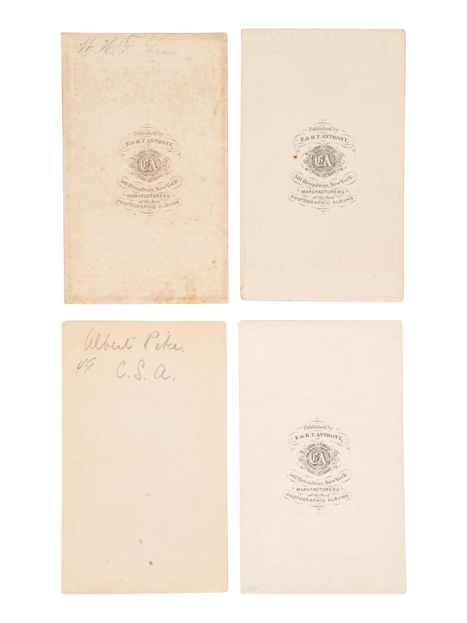[CIVIL WAR]. 7 CDVs of Confederate generals incl. Joseph JOHNSTON, William Fitzhugh LEE & others.