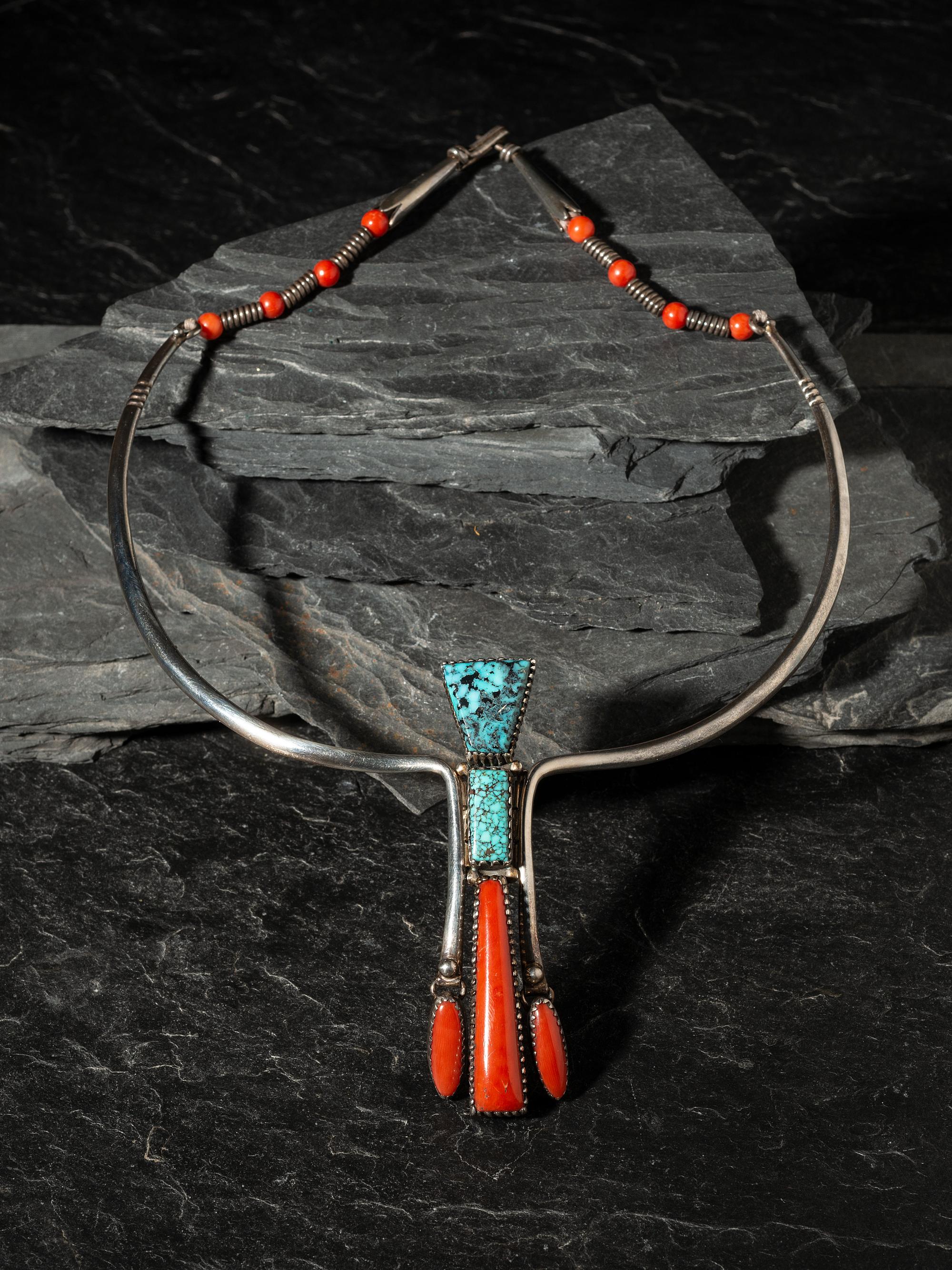 Award Winning Sterling Silver Ram's Horn Necklace