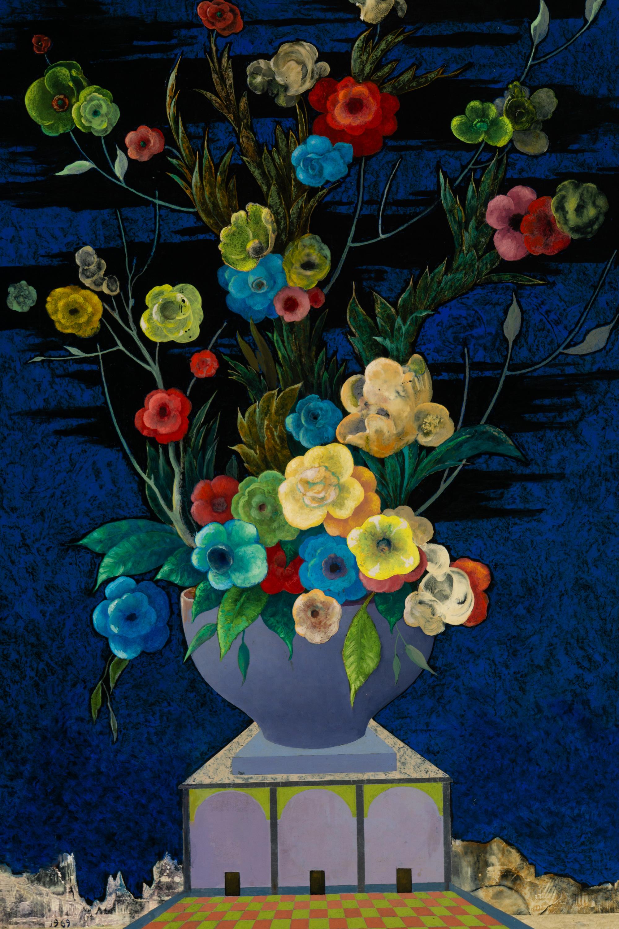 Bouquet de Fleurs dans un Paysage Surrealiste, 1969