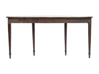 An Adam Style Demilune Mahogany Console Table