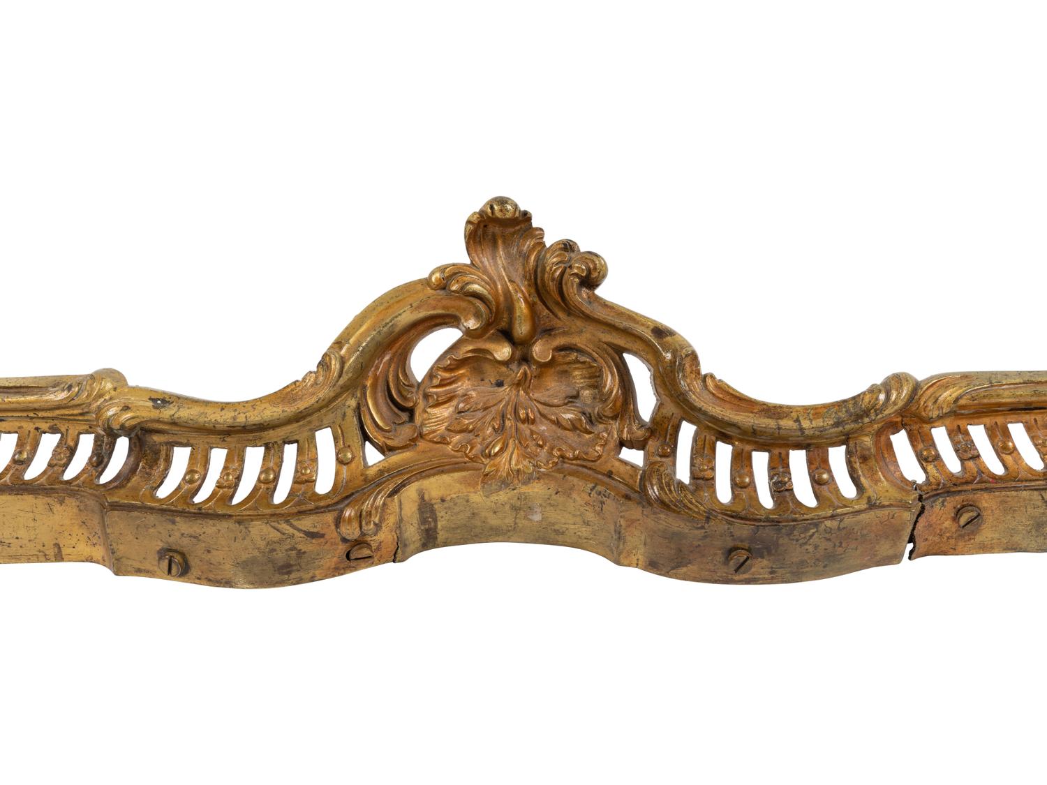 A French Gilt Bronze Fire Fender