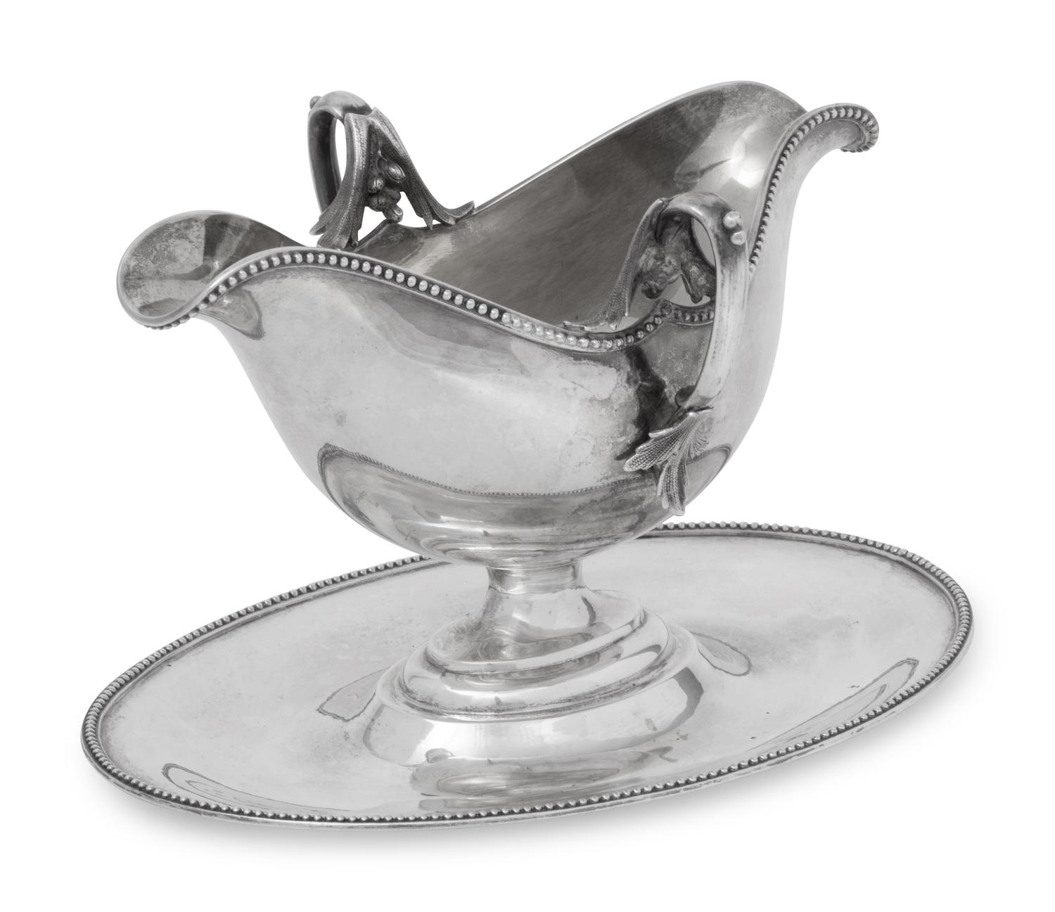A German Silver Sauce Boat