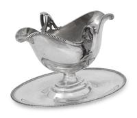 A German Silver Sauce Boat