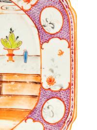 A Pair of Chinese Export Famille Rose Porcelain Platters