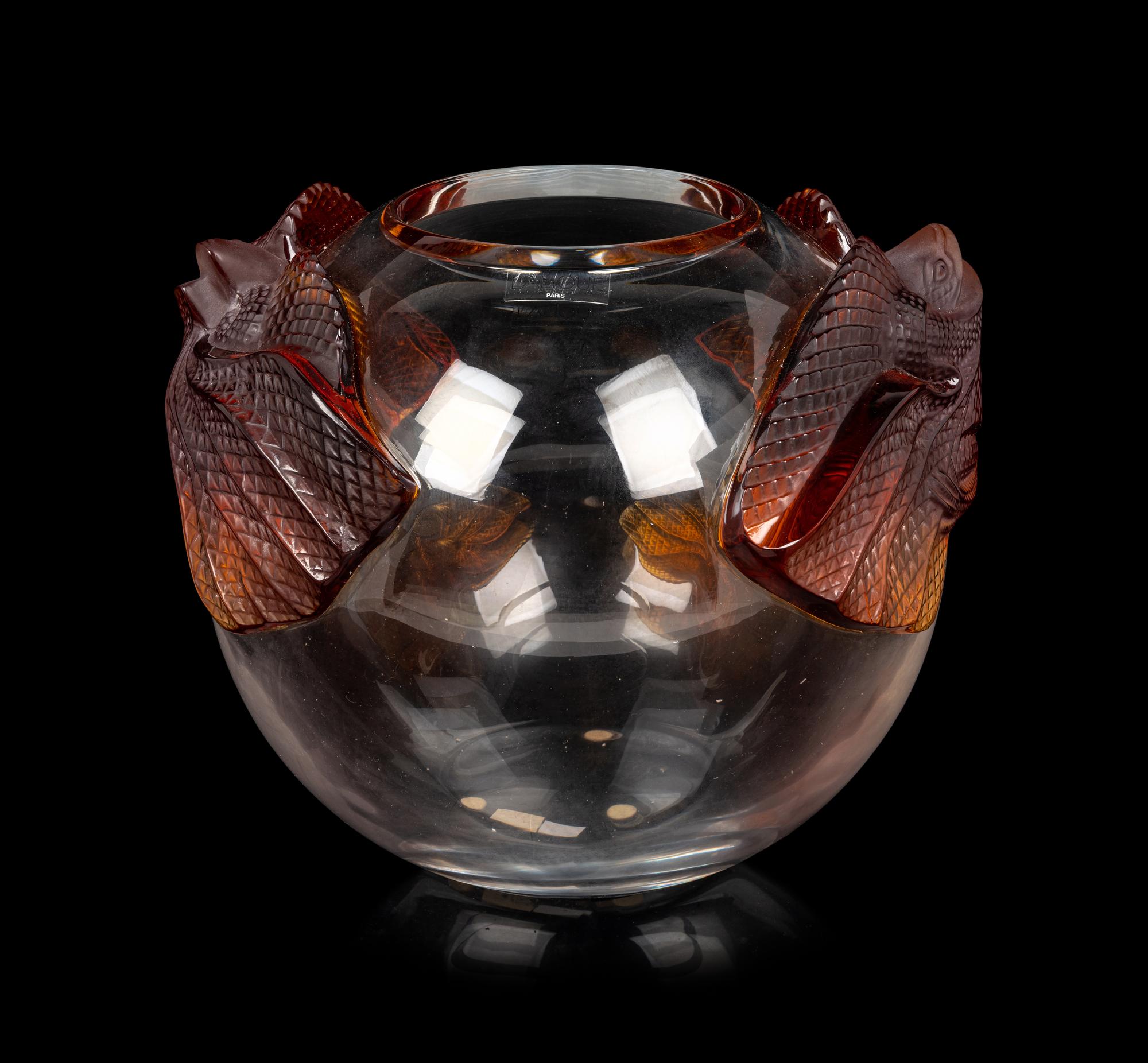 A Lalique Erimaki Vase
