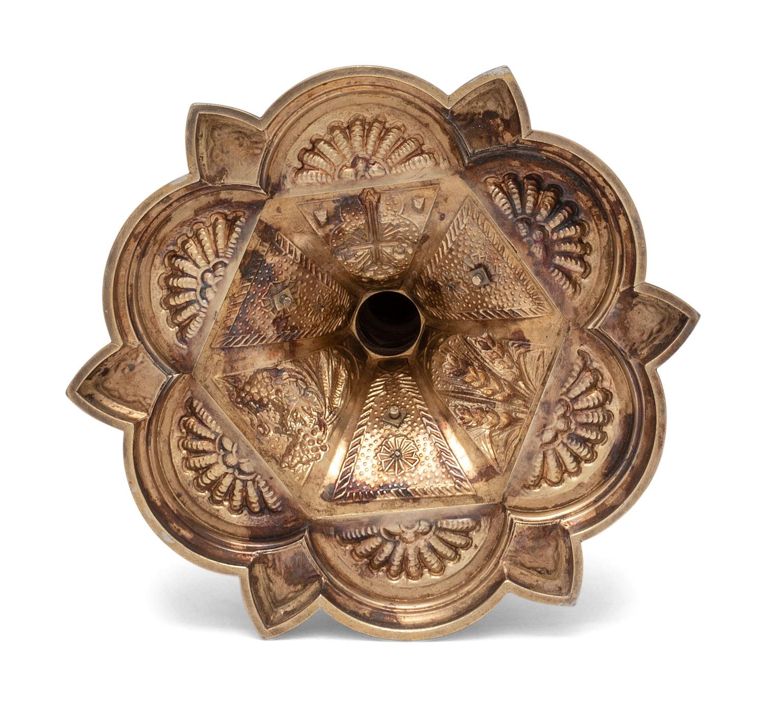 An American Silver and Jewel-Mounted Communion Chalice