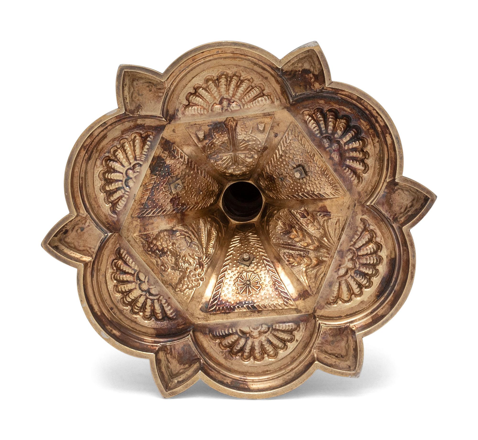 An American Silver and Jewel-Mounted Communion Chalice