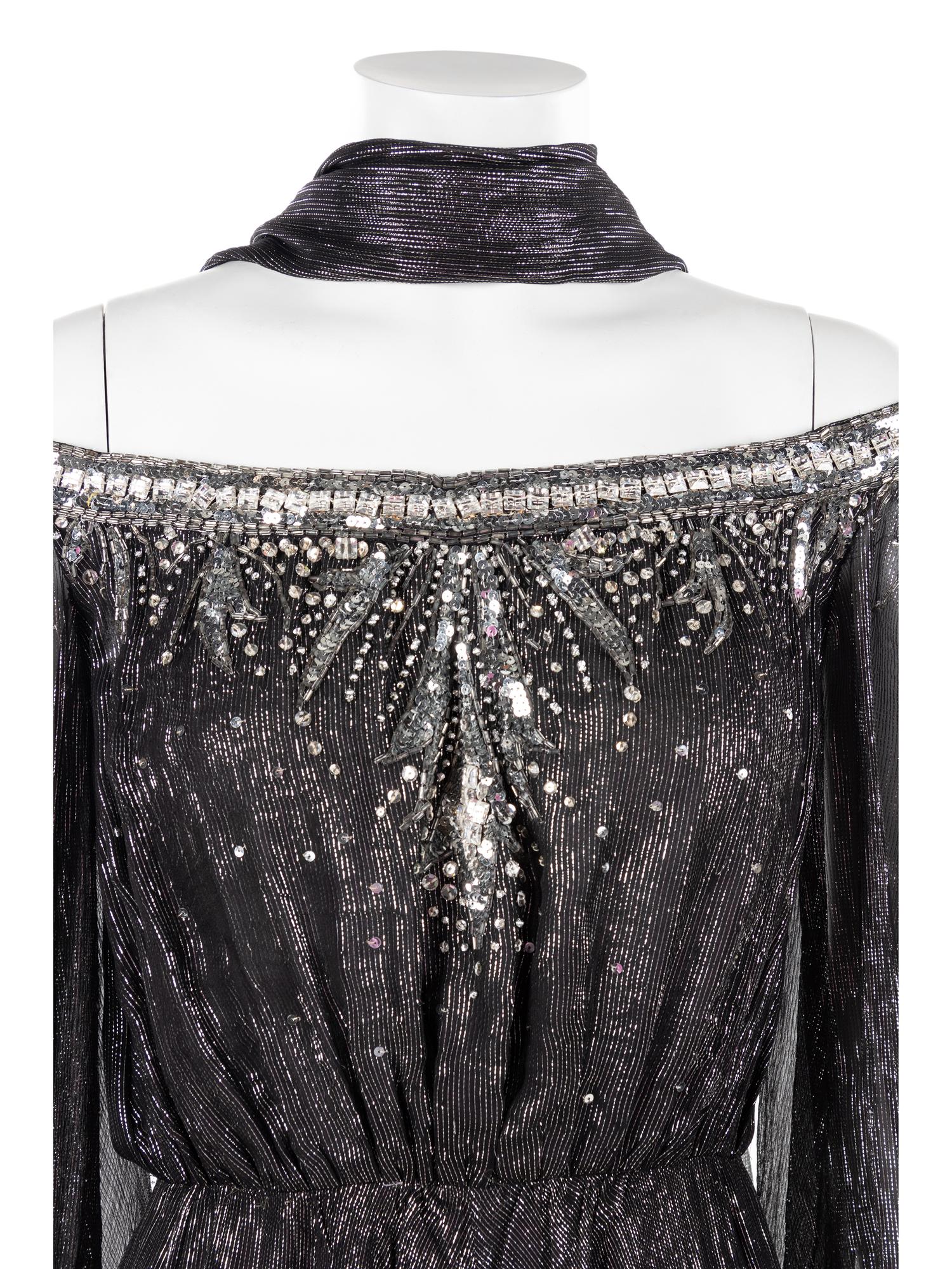 Two Evening Dresses; One Nolan Miller, One Christian Dior, 1980-90s