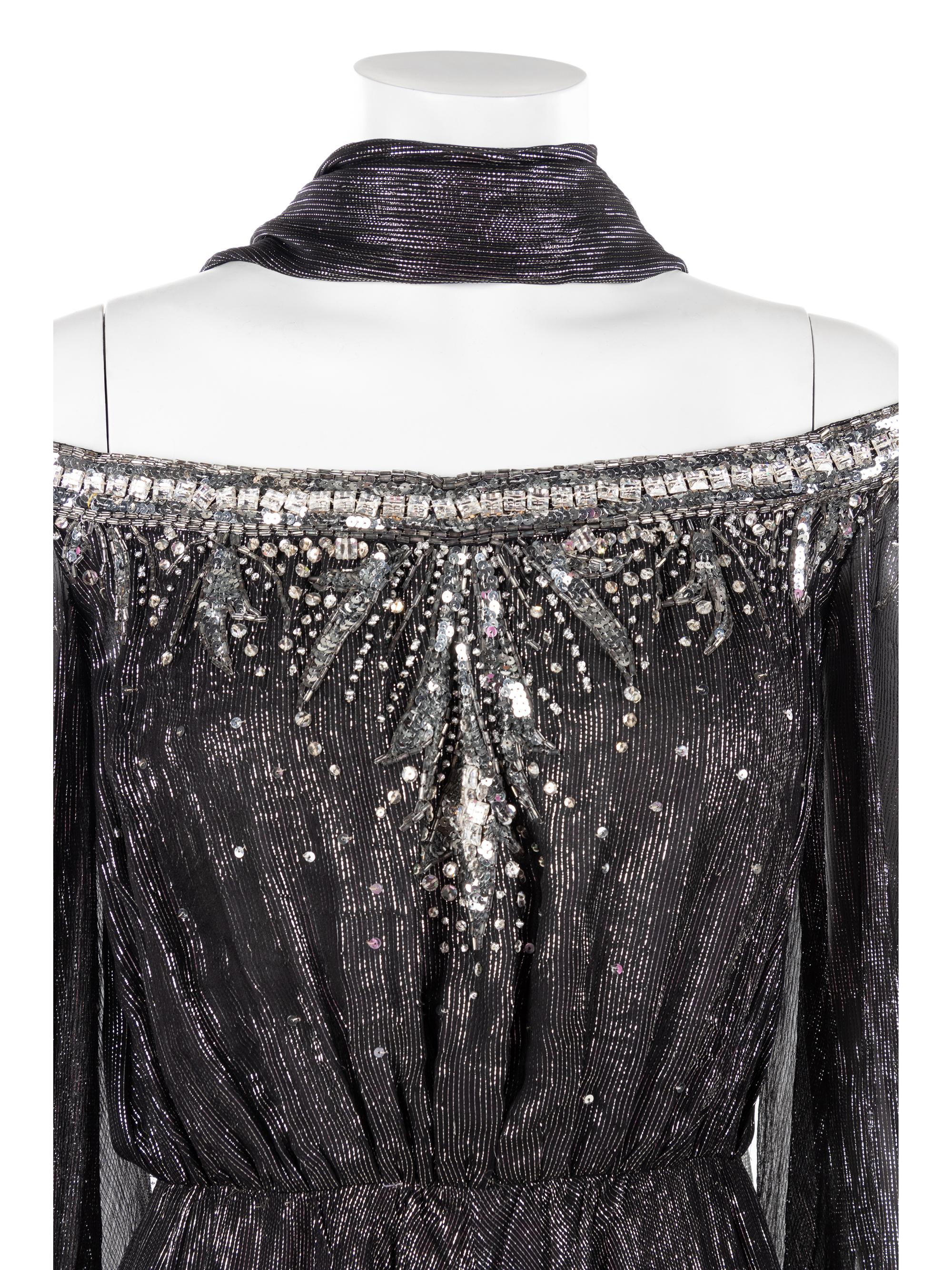 Two Evening Dresses; One Nolan Miller, One Christian Dior, 1980-90s