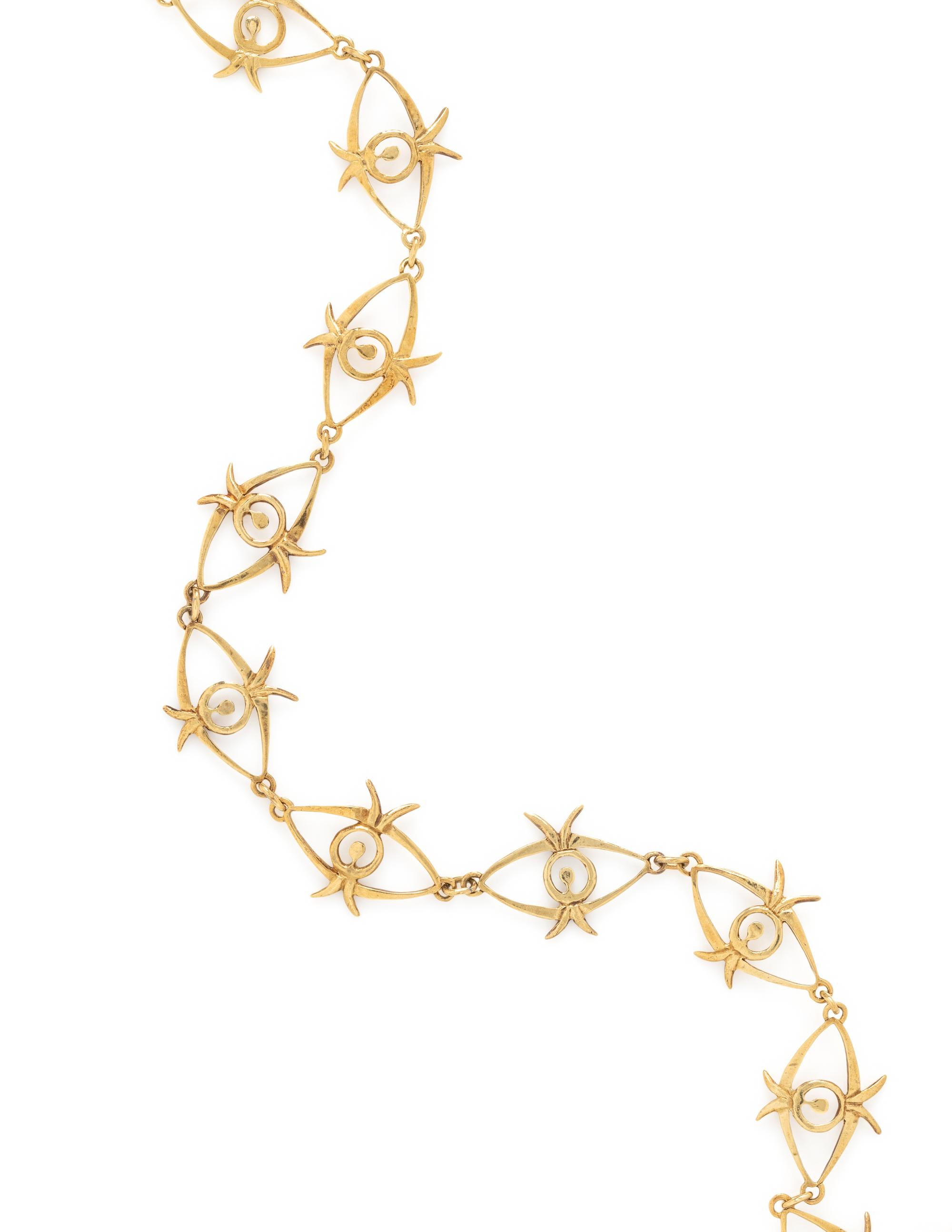 JEAN COCTEAU, YELLOW GOLD 'LES YEUX DU RÊVE' NECKLACE