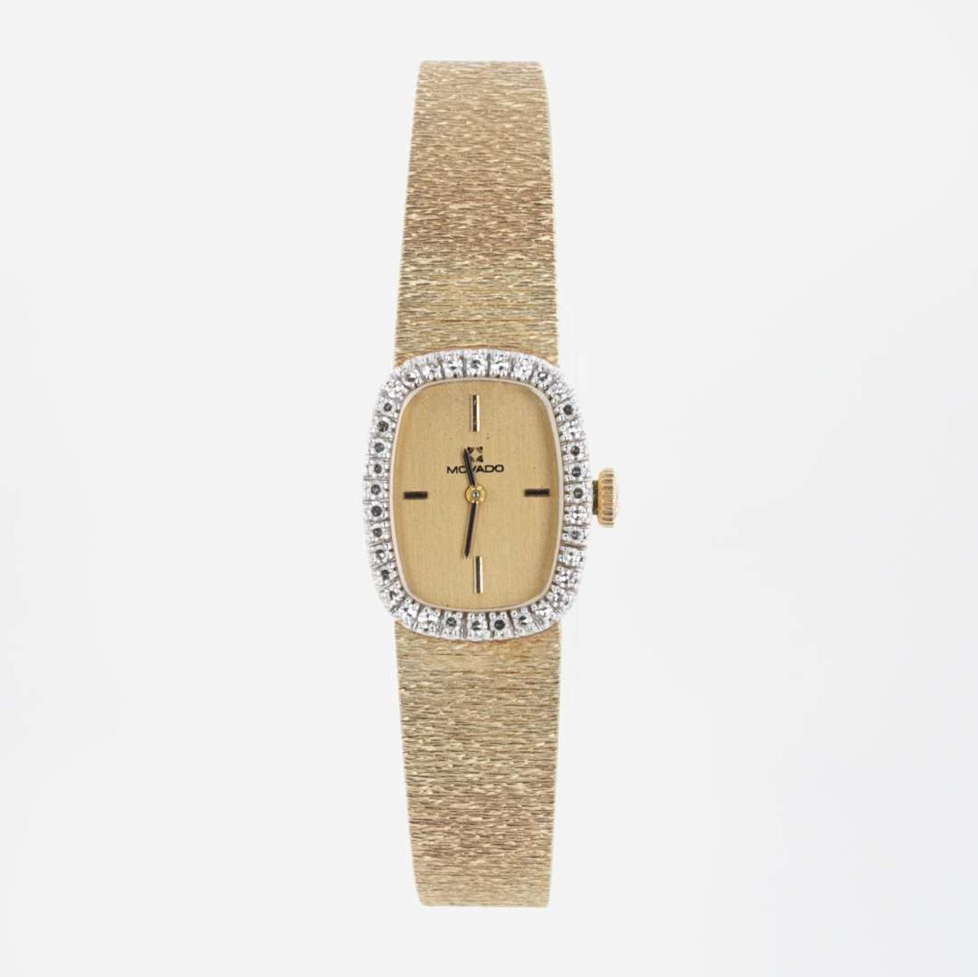 A Pair of Ladies Diamond Dress Watches By Movado and CYMA