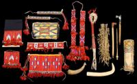 Collection of Sioux articles associated with Reuben Takes the Gun north and south dakota, first half 20th century