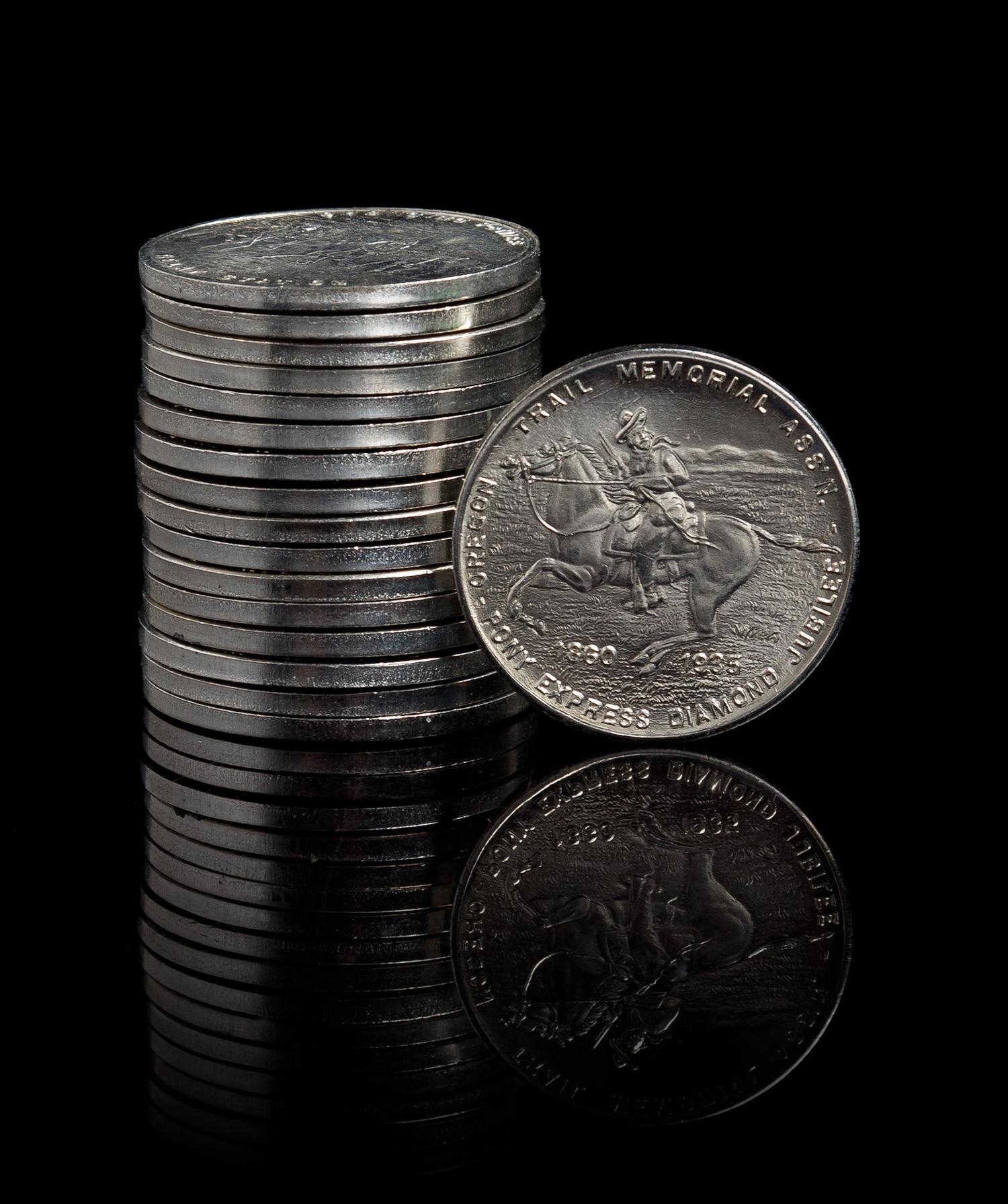 A Group of 18 1935 Pony Express Diamond Jubilee Commemorative Medals