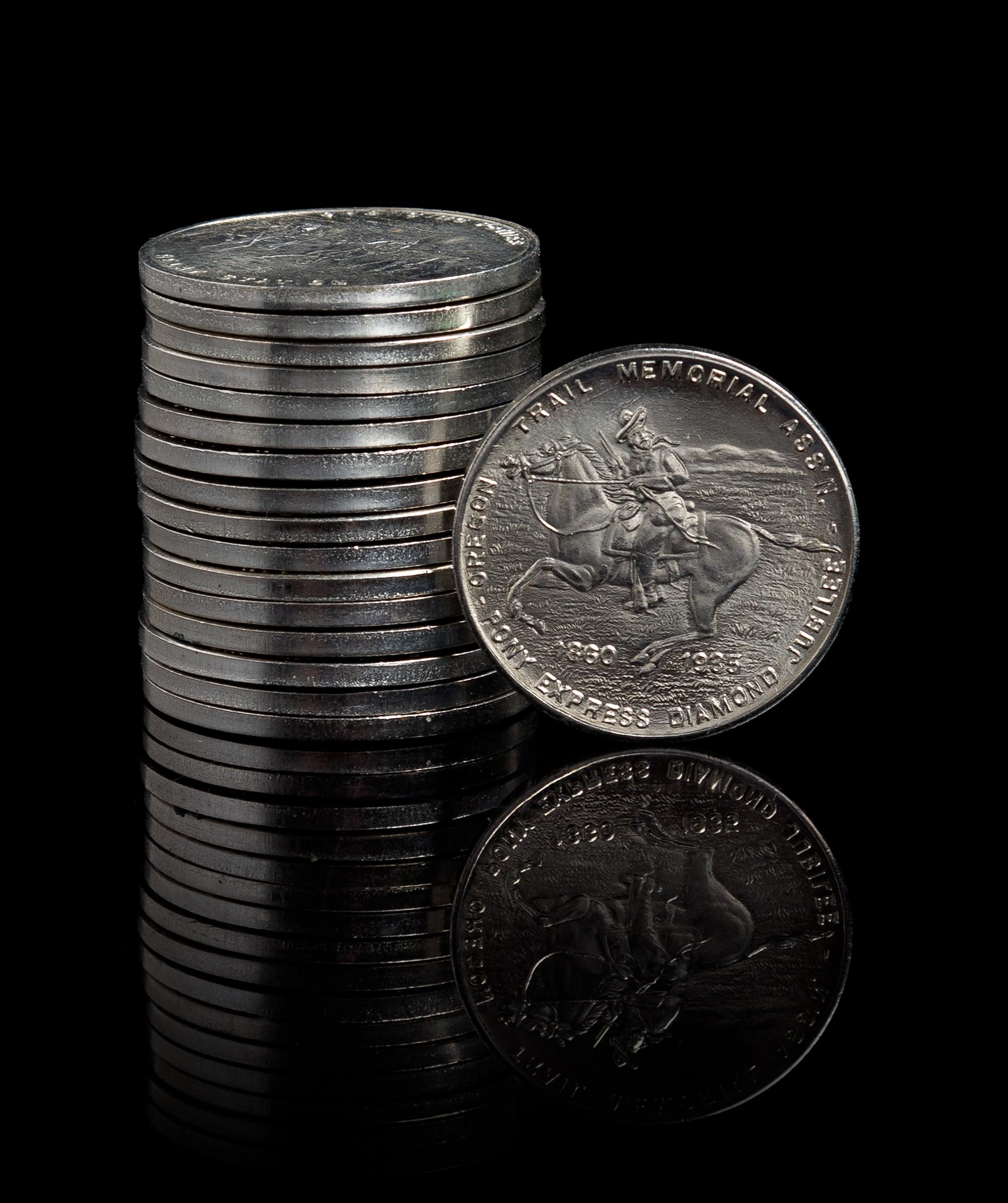 A Group of 18 1935 Pony Express Diamond Jubilee Commemorative Medals