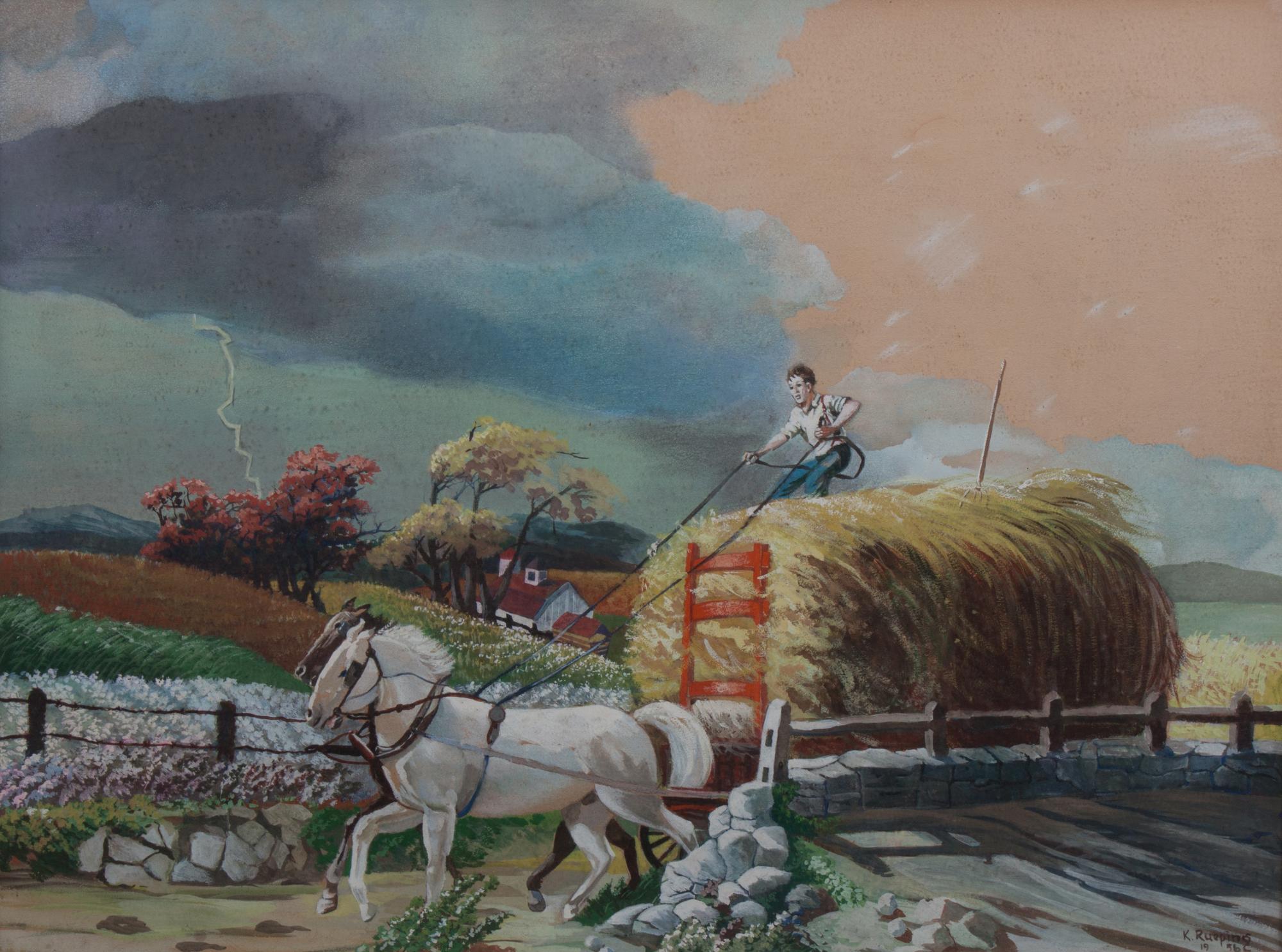 Kurt Rueping, (Wisconsin, b. 1909), The Storm, 1956