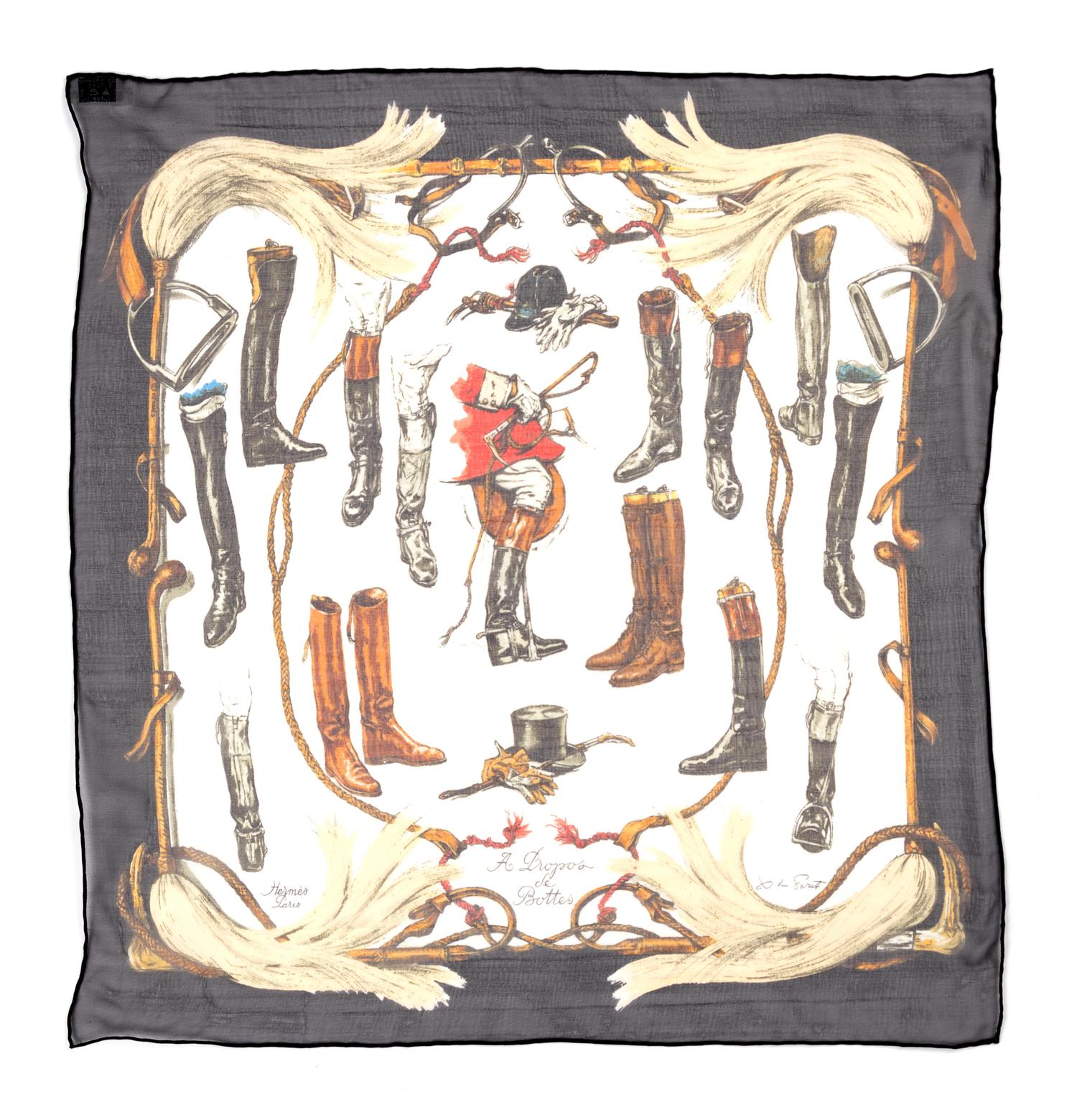 Six Hermès 16in Silk Handkerchiefs