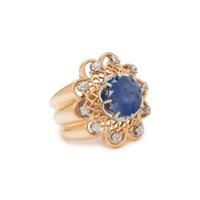 SAPPHIRE AND DIAMOND RING
