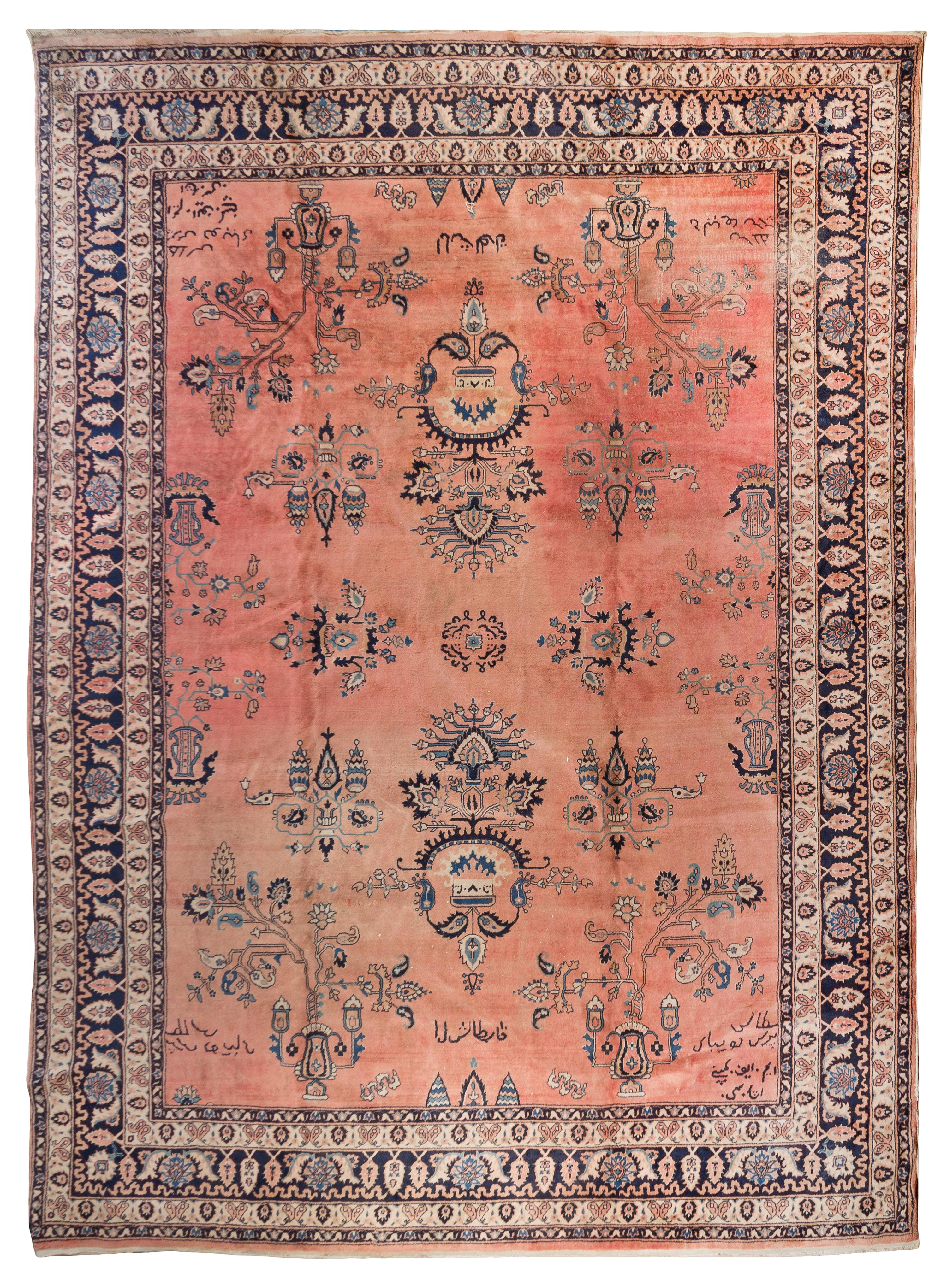 A Sarouk Wool Rug 10 feet 10 inches x 8 feet 10 inches. — PROBABLY INDIAN