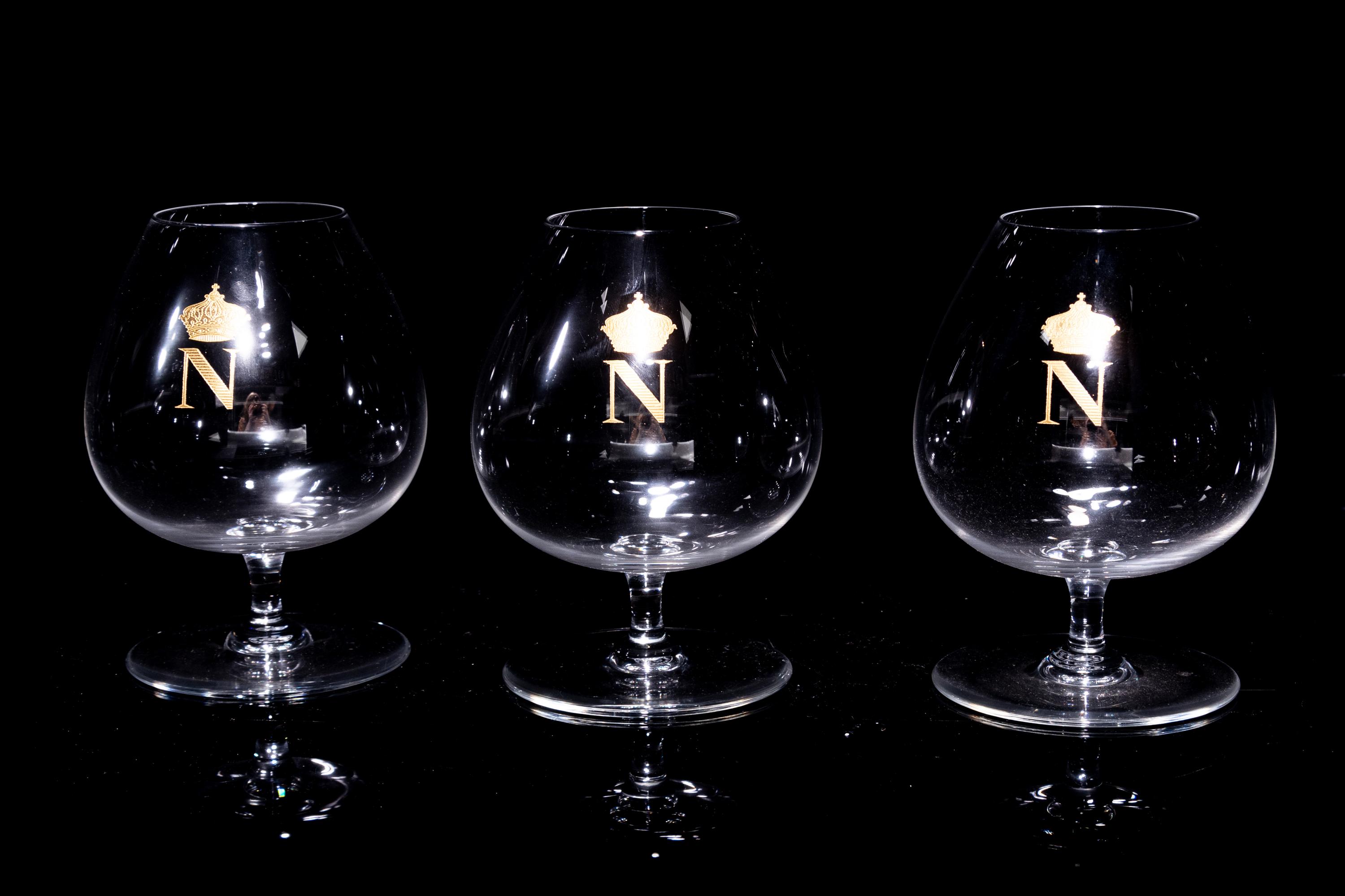 A Collection of Baccarat Napoleon Stemware Articles