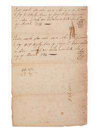 [ENSLAVEMENT & ABOLITION]. A group of 4 estate documents listing individual enslaved persons, most by name. [Lincoln County, KY], 1809-1830.