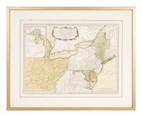 LAURIE, Robert (1755-1836) and James WHITTLE (d.1818). A New and General Map of the Middle Dominions Belonging to the United States of America, viz. Virginia, Maryland, the Delaware-Counties, Pennsylvania, New Jersey. With the Addition of New York, & of the Greatest Part of New England ... London: Laurie and Whittle, 1794.