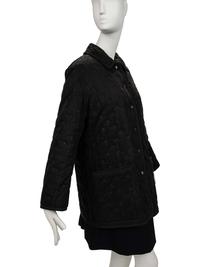 Hermès Black Coat Embroidered with Dots