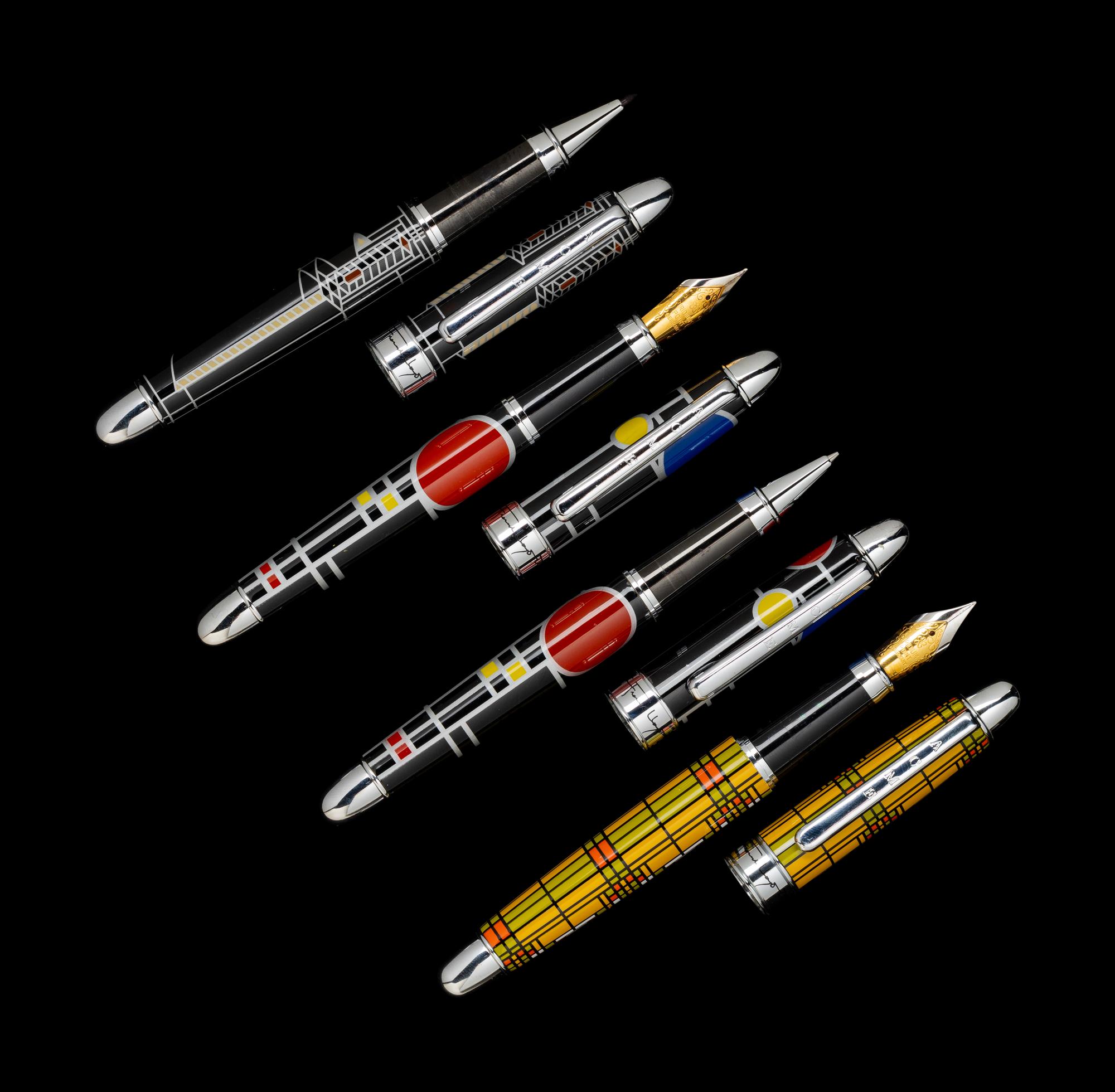 A Group of Four Acme Frank Lloyd Wright Commemorative Writing Instruments
